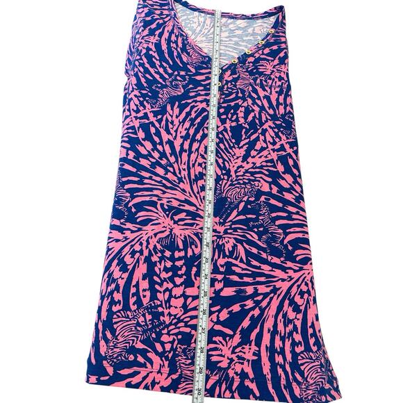 Lilly Pulitzer pink & blue zebra print above the knee dress size M - Picture 6 of 8